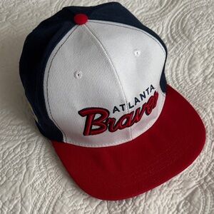 Atlanta Braves World Campions  Red, White and Blue Snapback Cap